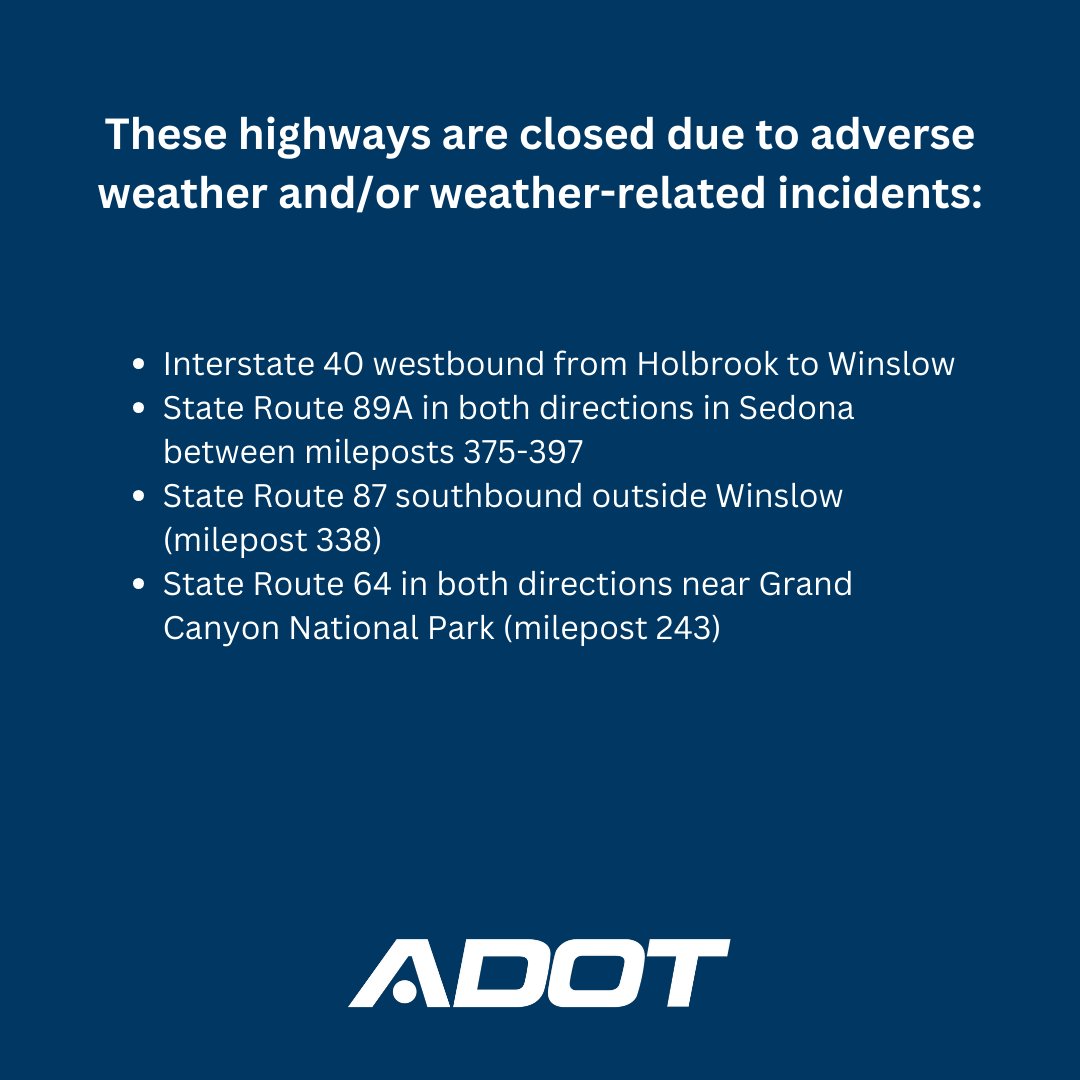 Arizona DOT tweet media