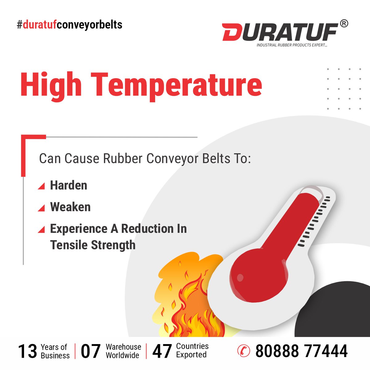 DuratufProducts's tweet photo. Why Doesn't❌ Your Conveyor Belt Last Long?

👉Get Introduced to the Enemies of Conveyor Belts: Part 1
 
Keep Checking out This Space to Know More!

#miningequipment #bulkmaterialhandling #bulkmaterialhandlingequipment #duratuf #conveyorbelts #temperatureresistance https://t.co/tWXlyaWGcA