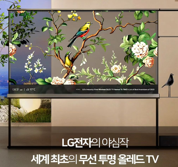 day_off_daying's tweet photo. LG에서 세계최초 무선 올레드 LED "투명" 티비를 개발완료함.. 아니 진짜 외계인 납치한거 아니냐고 https://t.co/W3GJAbxUij