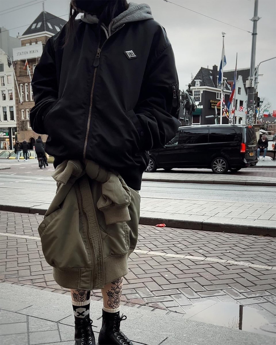 GAKKIN × BUDSPOOL 花罰 MA-1 FLIGHT JACKET GAKKIN × BUDSPOOL 花罰 MA-1 FLIGHT JACKET KHAKI – GXX