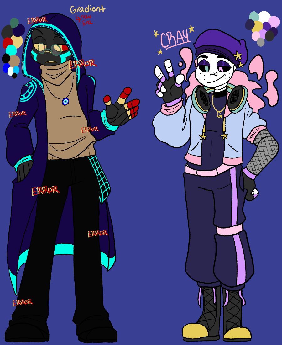 New refs for Gradient and Cray for Pj's daycare: New Era

#undertale  #undertaleAU #pjsdaycare #pjsdaycarerewrite #pjsdaycarenewera