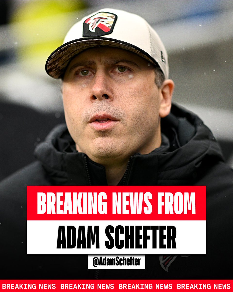 espn's tweet photo. Breaking: The Falcons have fired Arthur Smith, a source tells @AdamSchefter. https://t.co/g4fRi9pUEN
