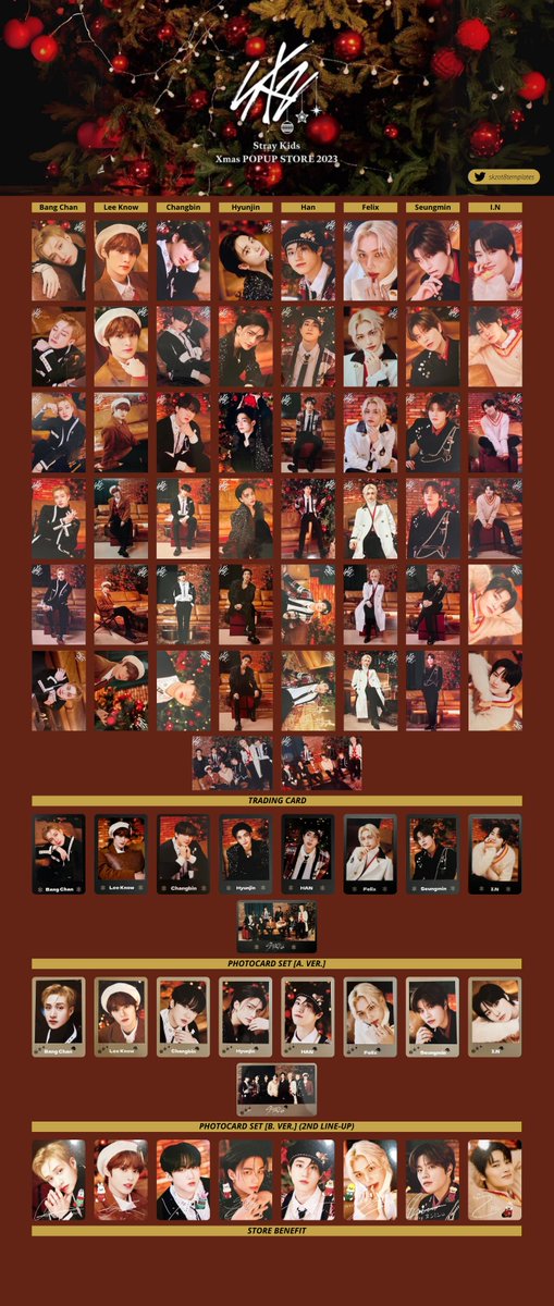 Stray Kids Template ✨ Xmas Pop-Up Store 2023 ➕ 2nd Line-up