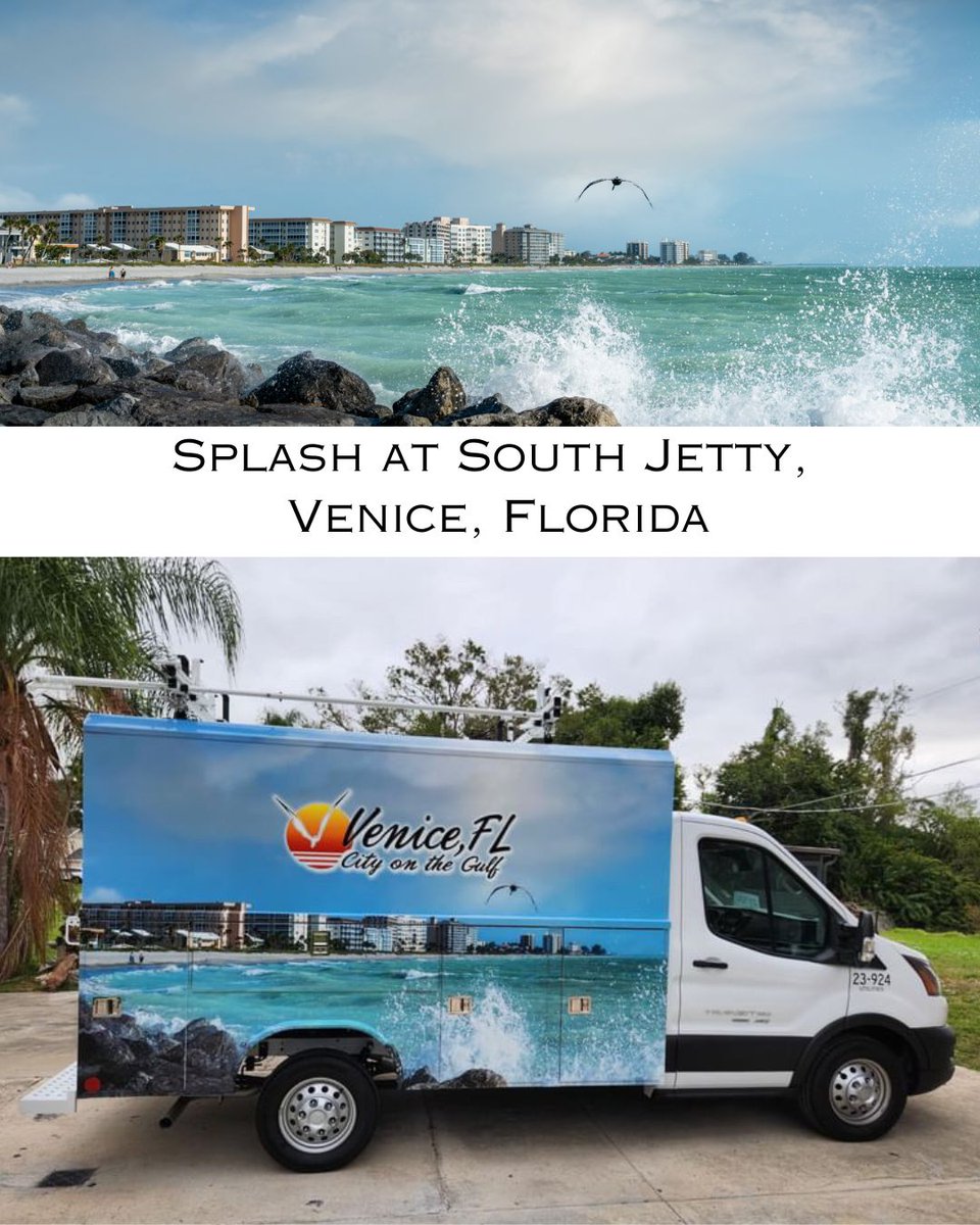 My photo is on a #vinylwrap for @CityofVeniceFL! Thank you! 
liesl-walsh.pixels.com/featured/splas…

#veniceflorida #venicefl #myvenicefl #vinylwrapping #vehiclewrapping #sarasotacounty #srq #sarasota #gulfcoast #alteredvinyl #southjetty #supportlocal