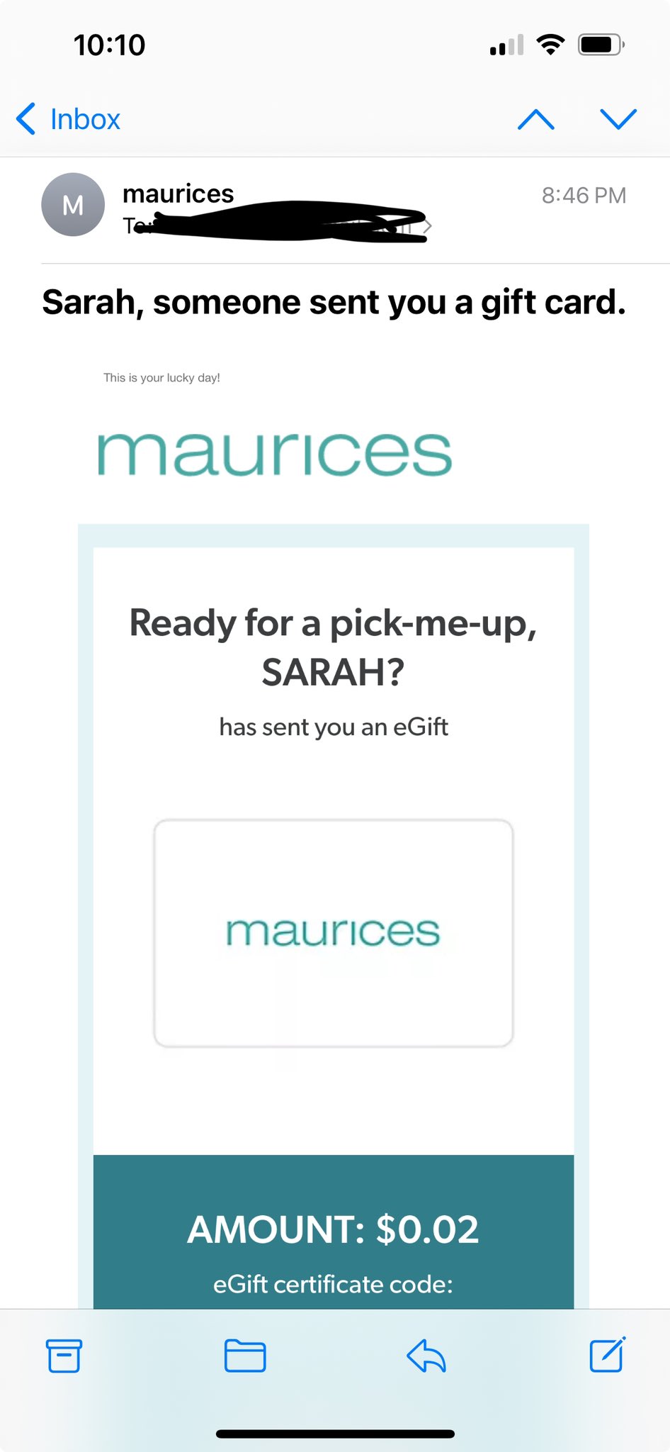 Maurices 2024 gift card