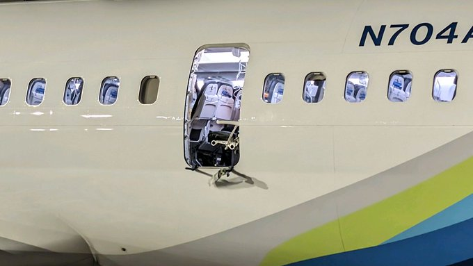ferozwala's tweet photo. #BREAKING
Officials from the #NTSB announced that both flight recorders of Alaska Airlines' Cockpit Voice Recorder have been sent to its lab.
NTSB says the door plug from Alaska Airlines flight 1282 has been located by a man named "Bob," #KATUNews
#AlaskaAirlines #Flight1282 #US
Earlier, the National Transportation Safety Board appealed to the public to help locate the missing door that suffered a blowout on Alaska Airlines Flight 1282 as the agency began finding out what went wrong.
“We’ve now determined based on our definition of substantial damage that this is an accident, not an incident,” NTSB chair Jennifer Homendy said at a Saturday night press briefing in Portland, Oregon. “We are very fortunate this didn’t end up in something more tragic.”