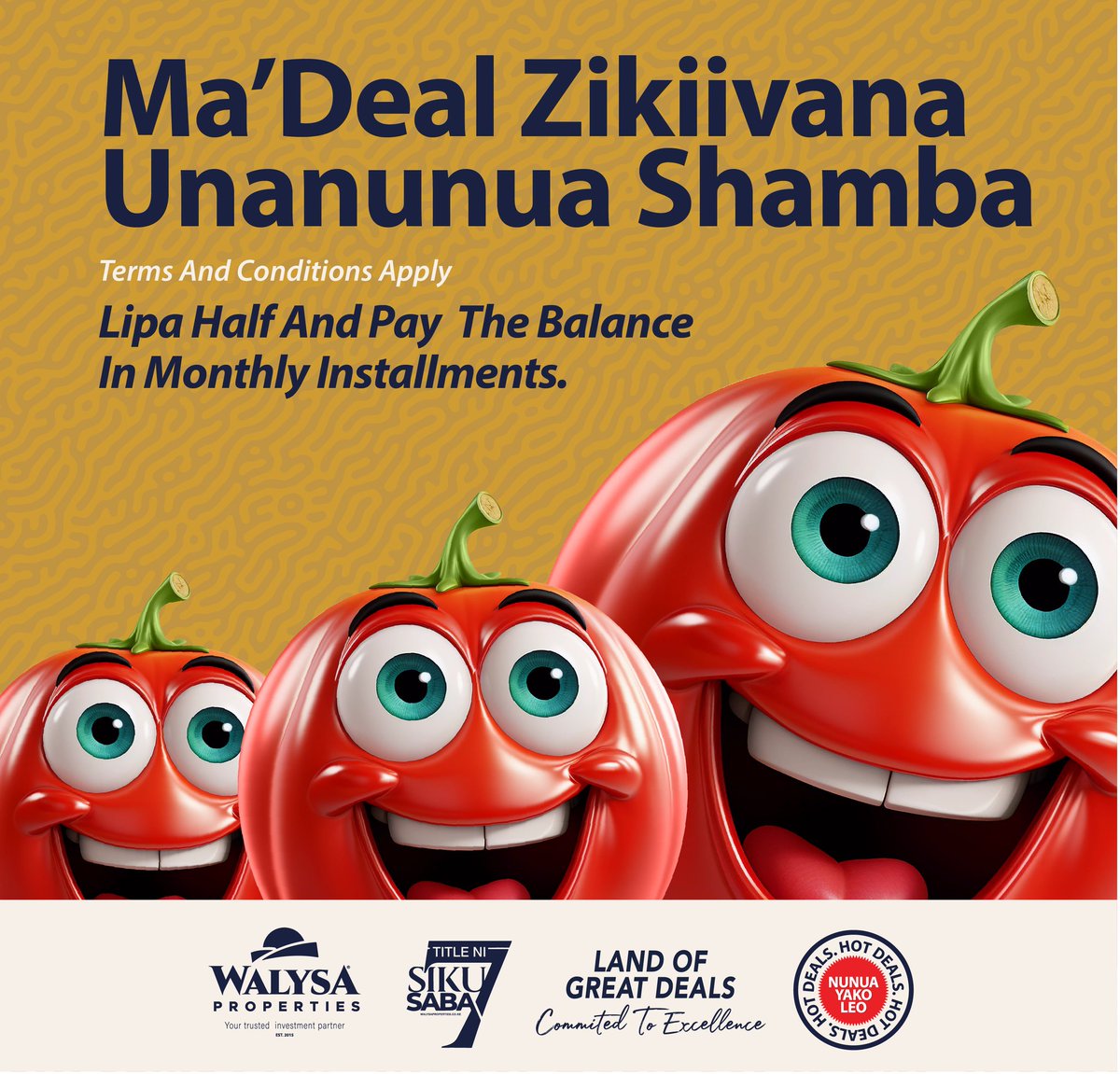 WalysaPlots's tweet photo. Hello there! Monday is here. 🌄

Ukiona deals zimeiva, it's time to invest. We got 🔥 deals for you.

Talk to us now. #TitleNisikuSaba.

📱 0746920000 | 0702100139
📨  sales@walysaproperties.co.ke
💻 https://t.co/KEb6sE09Yu https://t.co/6LQUbkujlF