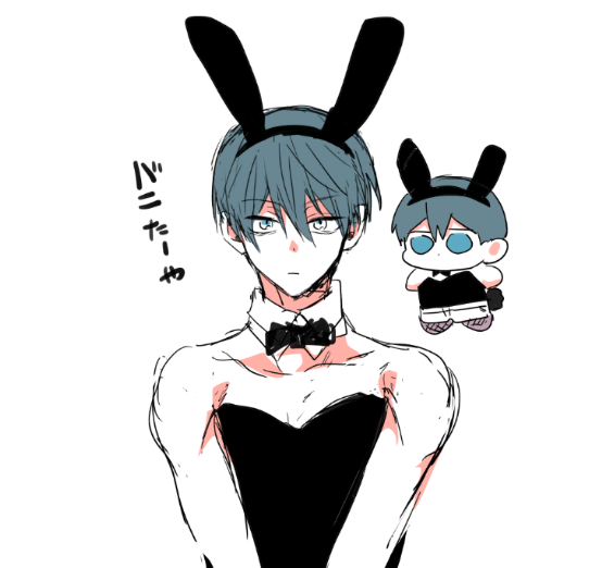 友達にバニーハルちゃん強要したけど自分でも描こうとなったらくがき