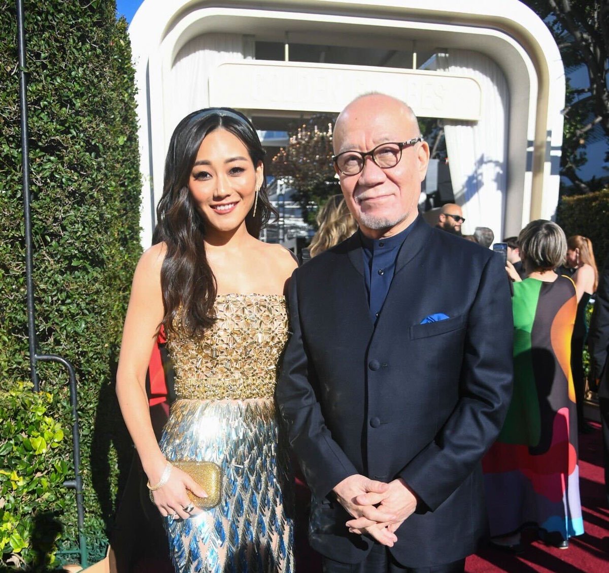 GKIDSfilms's tweet photo. Karen Fukuhara and Joe Hisaishi on the @goldenglobes red carpet!! 📸🔥🔥🔥 https://t.co/P1exXCKTXI