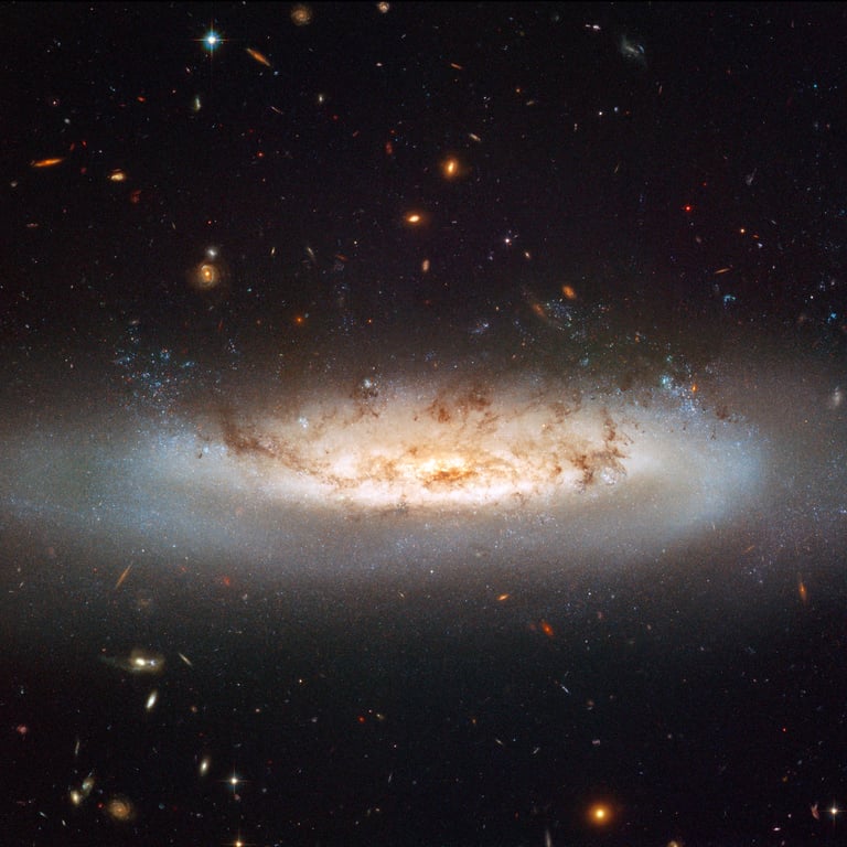 Hubble views NGC 4522 [Image Credit: NASA & ESA]