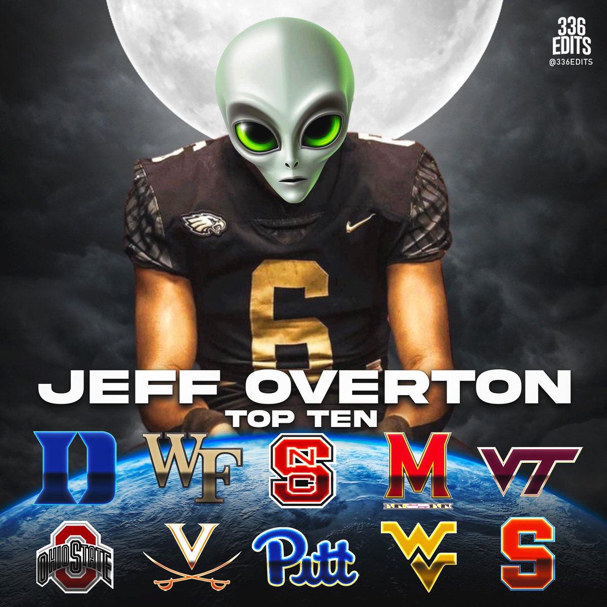 ❓ Let’s Turn it up a notch 👽 @CoachOvertonJ @OvertonCoach @336Edits @RivalsFriedman @On3Recruits @TerpsFootball @DukeFOOTBALL @WVUfootball @FootballNCState @OhioStateFB @Commit2Cuse @Pitt_FB @UVAFootball @HokiesFB @WakeFB