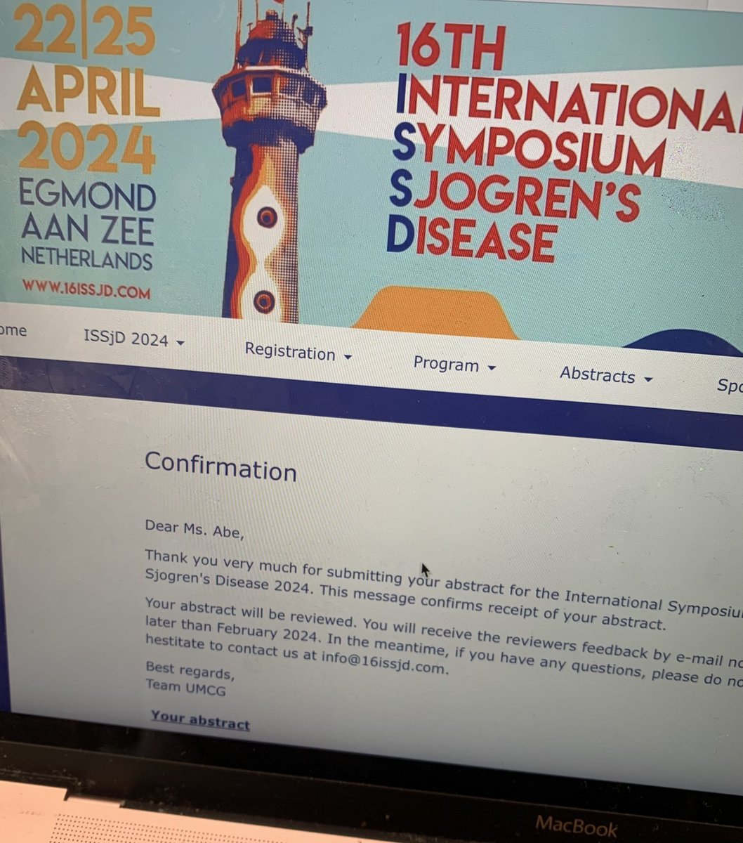 The abstract deadline for @ISSjD2024 is ❗️today❗️
I made it🥹🙌
ギリギリセーフ🎉

Note that it’s “#Sjogrens disease” in the upcoming symposium👇