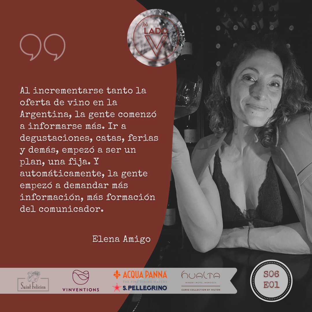 📻 Mi Lado V | Radio S06E01 - #Bienbebida
Su llegada a la industria, el recorrido, el trabajo en <a href="/consultoraumami/">consultoraumami</a>, el desarrollo de una idea que hoy la hace feliz. Comenzamos el año junto a <a href="/sommenite/">Elena Amigo</a>.
.
🎧 
open.spotify.com/episode/0IFIJc…
.
El finde aún no termina... Disfrutá!
😉🍷