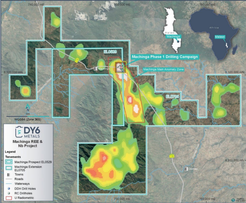 Prior to Christmas, DY6 received assays from an 8-hole diamond drilling program at Machinga.

These results were headlined by 15m at 1.01% TREO and 0.36% Nb from 23.5m.

FULL ANNOUNCEMENT: cdn-api.markitdigital.com/apiman-gateway…

$DY6 $DY6.ax #rareearths #niobium #exploration #Malawi