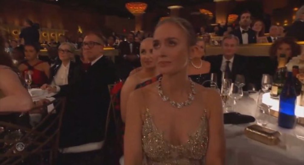 Not this angle. Poor Emily 🥲 #GoldenGlobes