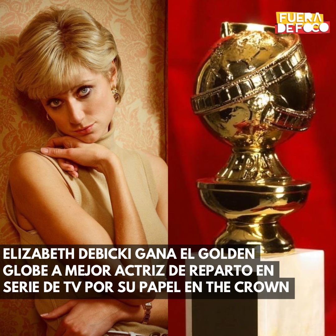 GabyMeza8's tweet photo. ¡SE HACE CON LA ESTATUILLA! 🏆 Por su actuación de la Princesa Diana en #TheCrown de #Netflix, #ElizabethDebicki se erige como la Mejor Actriz de Reparto en Serie de TV de los #GoldenGlobes 2024 👏 https://t.co/IrtTt57V5h