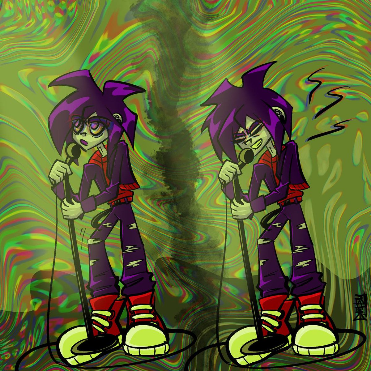 emptywallss_'s tweet image. How do you feel when you go on stage? 

#psychedelics #psychedelic #psychedelicart #trippyart #art #ArtistOnTwitter #ArtistOnX  #digitalart #DigitalArtist #artmoots #ocart #Original #originalcharacter #originalcharacterart