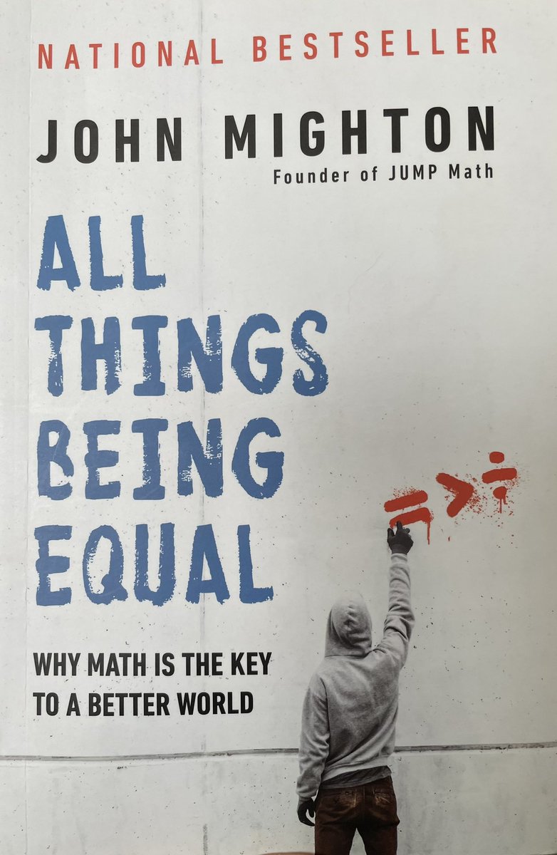 My holiday reading <a href="/johnmighton/">@johnmighton</a>. Many takeaways from this book. Mathematical competence is important for making informed decisions. Anyone can learn math given the right supports. Use research based strategies. AND the importance of practice in becoming competent.