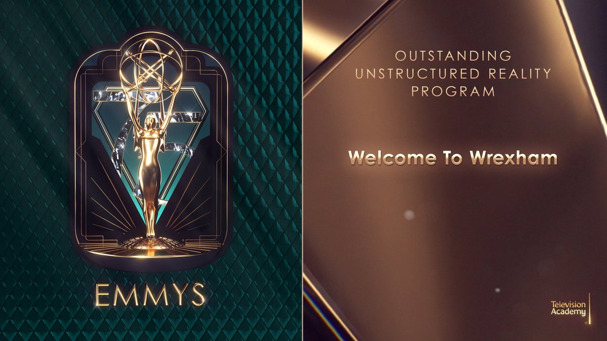 The #Emmy for Outstanding Unstructured Reality Program goes to Welcome To Wrexham (<a href="/WrexhamFX/">Welcome to Wrexham</a>/<a href="/FXNetworks/">FX Networks</a>)! Congrats! ✨#Emmys #75thEmmys