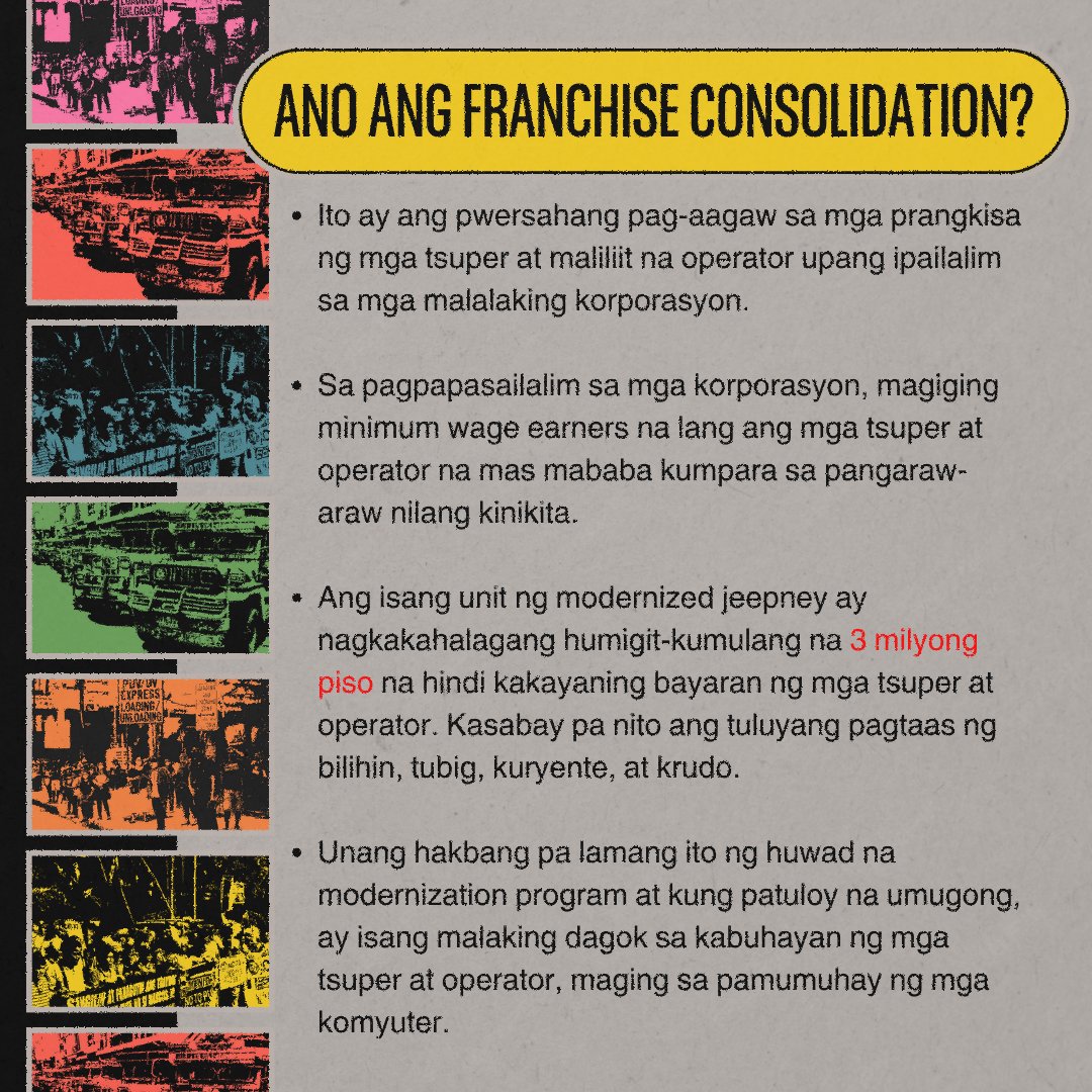 PandaySiningPUP's tweet photo. Akala ko ba Jeepney Phaseout na? Bakit may mga jeep pa din sa kalsada?

#NoToPUVModernization #NoToFranchiseConsolidation https://t.co/cJl0BxmJzB