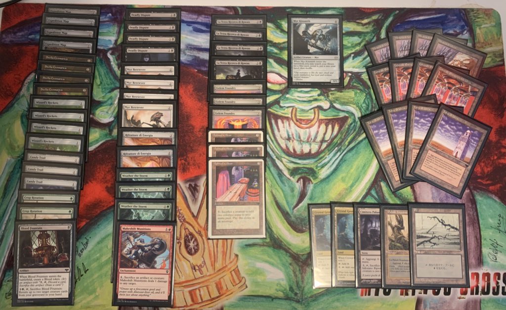 Conta951's tweet image. "Magneton Strikes Again"
Made🥈place in #DamnationFest #mtgpauper
(140 players) and qualified for TPP June
Crazy run with Altar #Tron🤖 Thanks to LP Pisa for the event♥️
Share a #mtg tournament with my friends of LP Mediavalle Garfagnana is one the better ways to spend a WE
MU⬇️