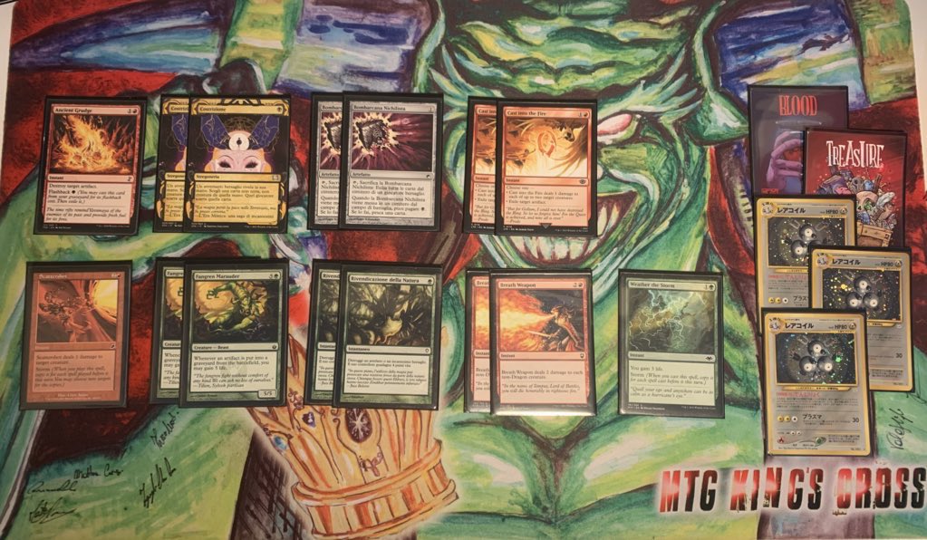 Conta951's tweet image. "Magneton Strikes Again"
Made🥈place in #DamnationFest #mtgpauper
(140 players) and qualified for TPP June
Crazy run with Altar #Tron🤖 Thanks to LP Pisa for the event♥️
Share a #mtg tournament with my friends of LP Mediavalle Garfagnana is one the better ways to spend a WE
MU⬇️