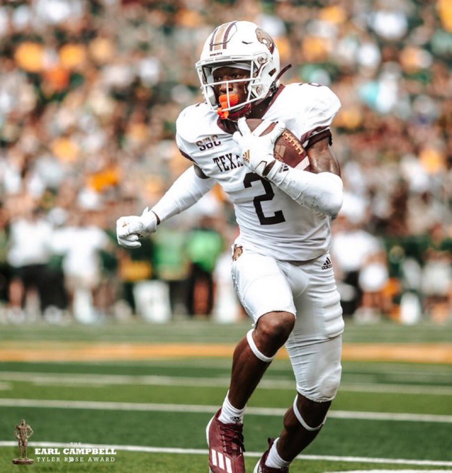 Texas State wide receiver Ashtyn Hawkins has committed to #Baylor.
#sicem (<a href="/ashtynhawkins/">Ashtyn Hawkins</a>)