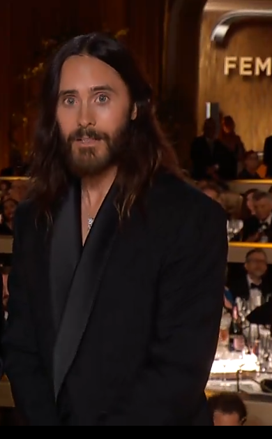#jaredleto  And so you appeared in the first minutes of the #goldenglobes2023 #ceremony and left us speechless for your lovely professionalism and intelligence... thank you man of God