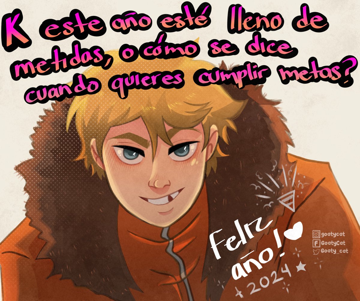 Goaty_cat's tweet photo. olvidé desearles un feliz año

#southparkfanart  #KennyMcCormick https://t.co/UaYaSGX8a3