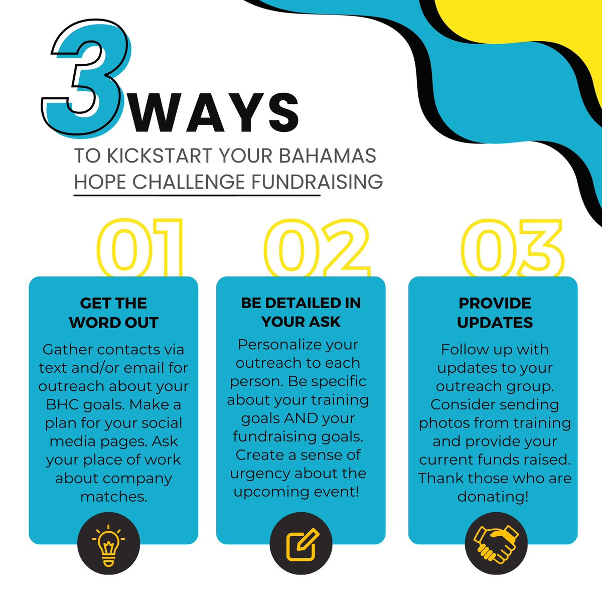 We are less than two months away from BHC 2024! Have you started raising funds in honor of your participation? Now is the time! Be authentic, share our mission and where the funds go, and make your mark on helping Bahamians fighting cancer. Use our tips to get started today!