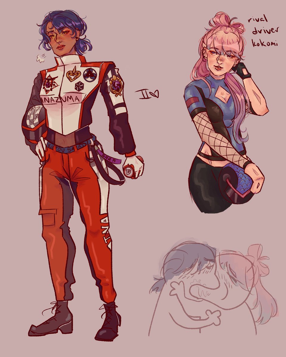 there was no kokosara hoyofair racer art so im making my own
