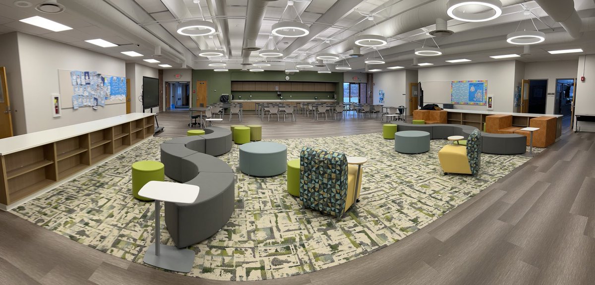 Mayfield_Center's tweet photo. New Year, New Furniture!  Excited to hear the buzz as our students and staff return to see all of our newly updated spaces tomorrow! #luckytobeacyclone #mychoicemayfield https://t.co/hpJmeKHcHm