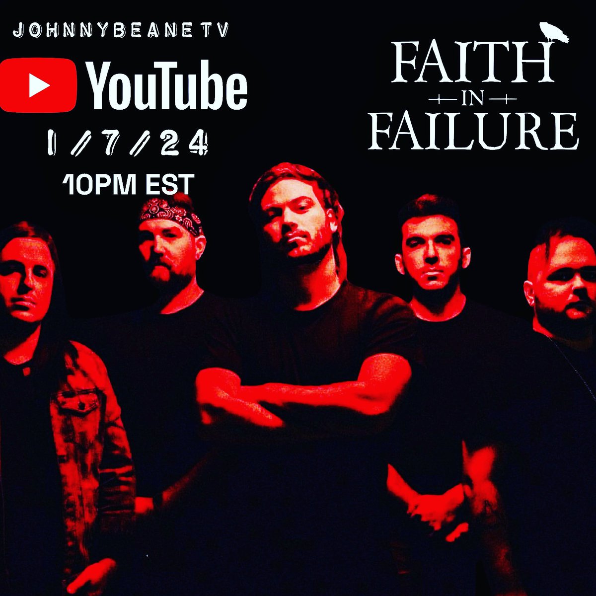 realjohnnybeane's tweet photo. Tonight 10 PM Eastern I will be talking 🔴 with @FaithInFailure
👉 https://t.co/egmKHiEZgL
#FaithinFailure #Line6 #SchechterGuitars, #Spector #DirtbagClothing #MetalInterview #JohnnyBeaneTV. https://t.co/t2wK2mKLLL