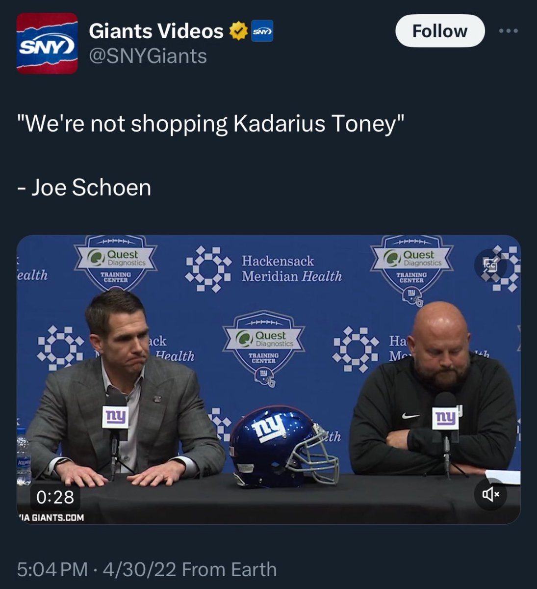 Daniel Jones expected to be the starter week 1 next season…

Yeah ight