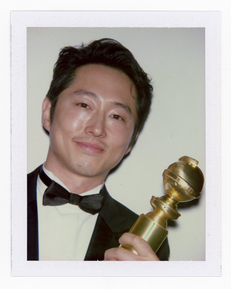 Big night for “Beef!” @aliwong and @steveyeun win for Best Female Actor and Male Actor in a Limited Series at the #GoldenGlobes. Photos: Lucas Michael