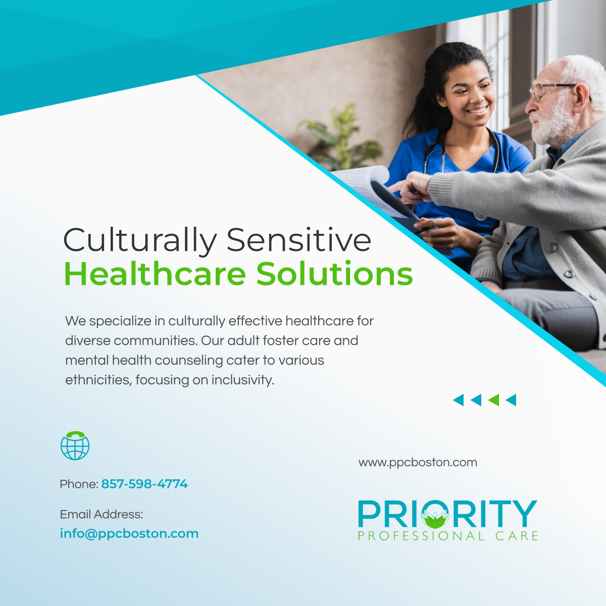 Embrace a healthcare service that values diversity. At Priority Professional Care, we offer culturally sensitive care in adult foster care and mental health counseling. Experience our inclusive approach. 

#TrainingTuesday #FosterCareSuccessStories #HealthcareService