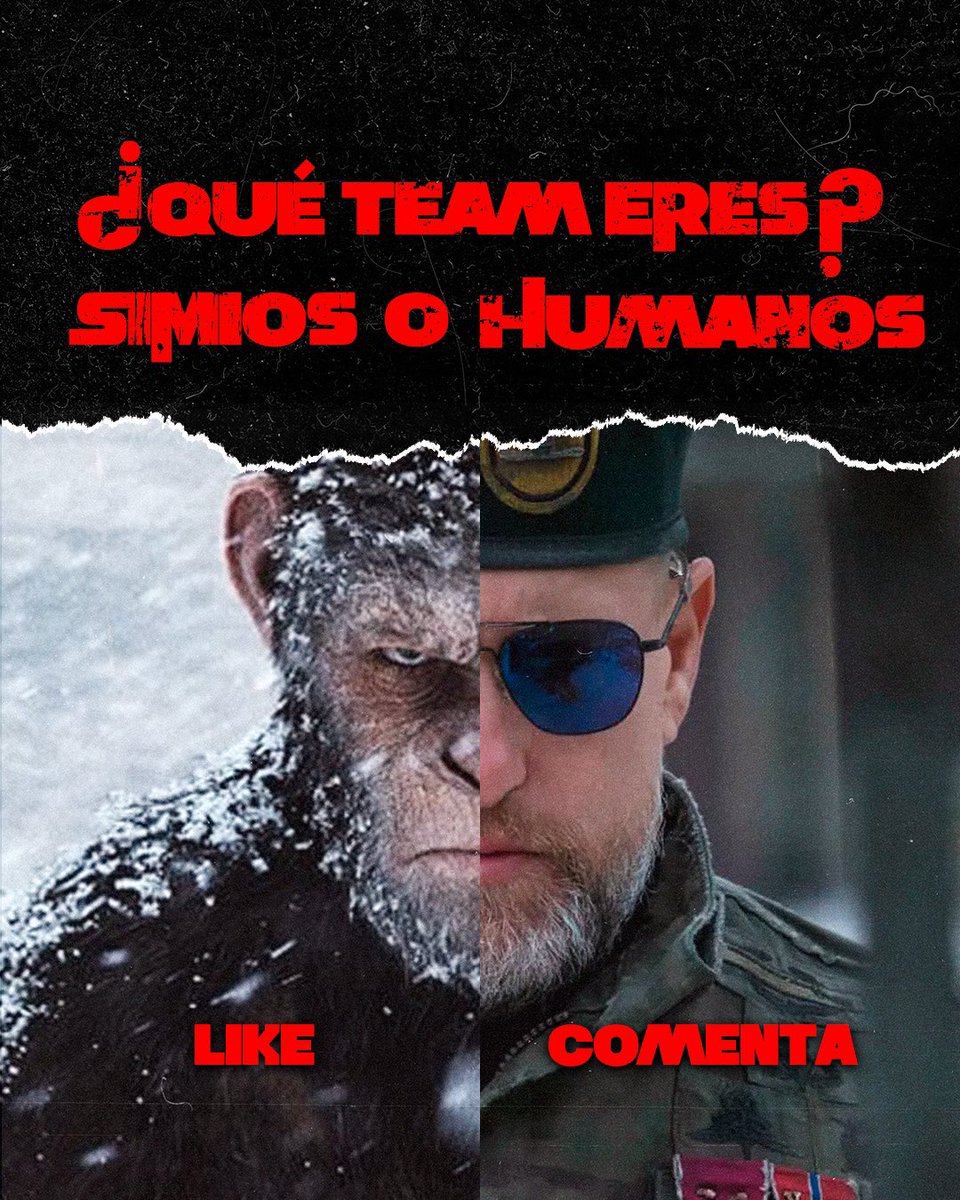 AztecaSiete's tweet photo. Elige a tu team, alista tus armas y prepárate para defender el destino de tu mundo. 🦍💥🗡️

𝗘𝗹 𝗣𝗹𝗮𝗻𝗲𝘁𝗮 𝗱𝗲 𝗹𝗼𝘀 𝗦𝗶𝗺𝗶𝗼𝘀: 𝗟𝗮 𝗚𝘂𝗲𝗿𝗿𝗮, a las 9:00 p.m. solo por 𝗔𝘇𝘁𝗲𝗰𝗮 𝟳. 🦧🍿🍌 #Changos https://t.co/fkQSjTMM0v