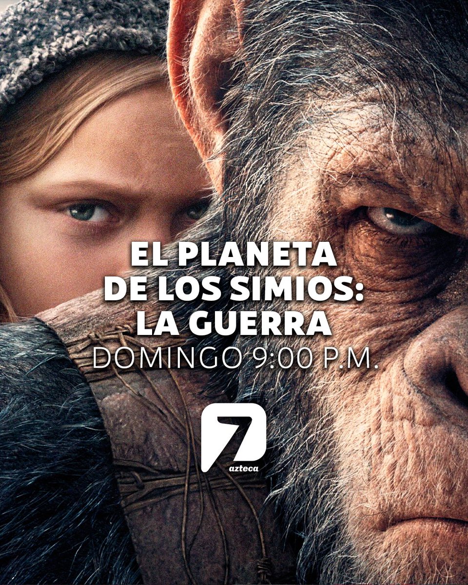 AztecaSiete's tweet photo. Elige a tu team, alista tus armas y prepárate para defender el destino de tu mundo. 🦍💥🗡️

𝗘𝗹 𝗣𝗹𝗮𝗻𝗲𝘁𝗮 𝗱𝗲 𝗹𝗼𝘀 𝗦𝗶𝗺𝗶𝗼𝘀: 𝗟𝗮 𝗚𝘂𝗲𝗿𝗿𝗮, a las 9:00 p.m. solo por 𝗔𝘇𝘁𝗲𝗰𝗮 𝟳. 🦧🍿🍌 #Changos https://t.co/fkQSjTMM0v