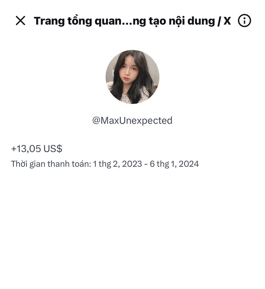 MaxUnexpected's tweet photo. Ae có ai được pay k, nay tự nhiên được 13$ tà tưa 😂😂 https://t.co/DNNNT9gxyu