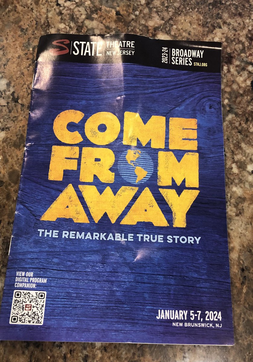 Saw the amazing play ‘Come From Away’. It brought back so many sad emotions. It was beautifully done. So many tears between the laughs as you saw the love and warmth of people come through. #NeverForget
