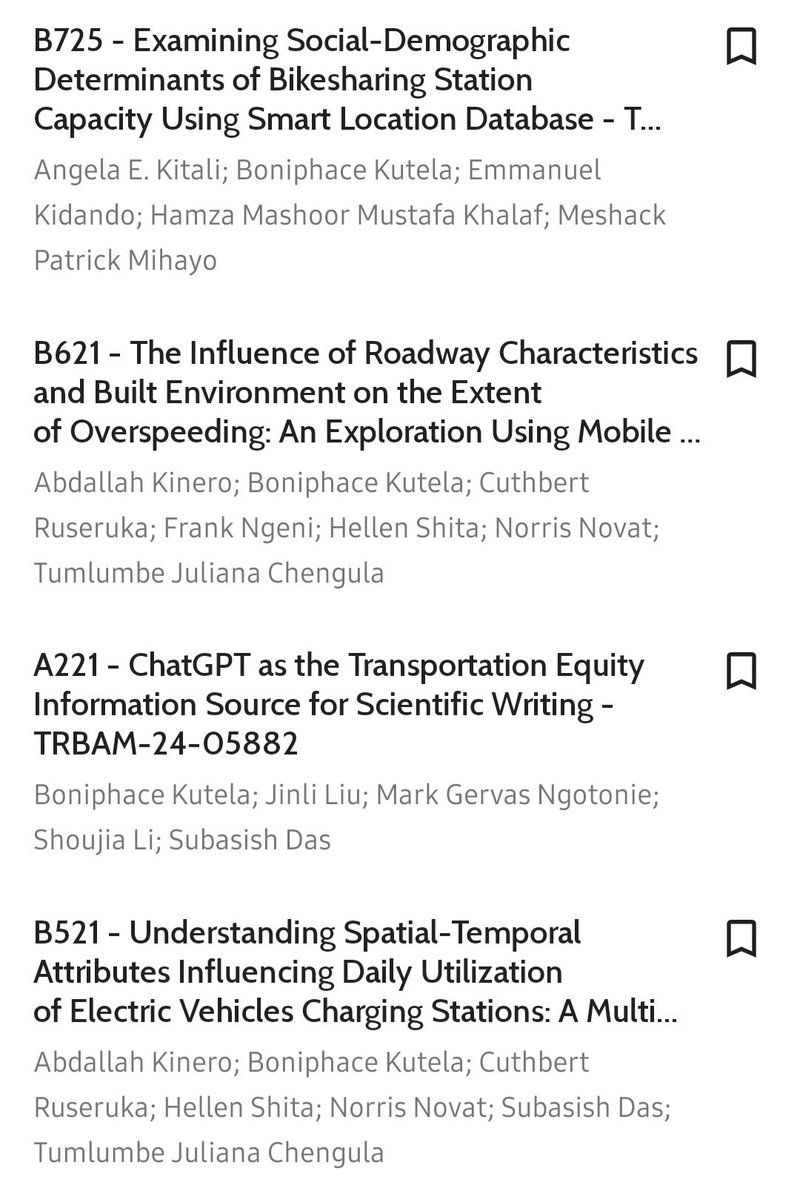 BoniKutela's tweet photo. This will be my busiest #TRBAM #TRB conference ever. Thanks to my co-authors @subasish_das @KalambayTweets @norran_novat et al.,. We have covered #safety #ElectricVehicles #ridesharing #COVID19 , and much more. Come visit our posters if you are around #TRBAM conference. https://t.co/CIF3xX3UII