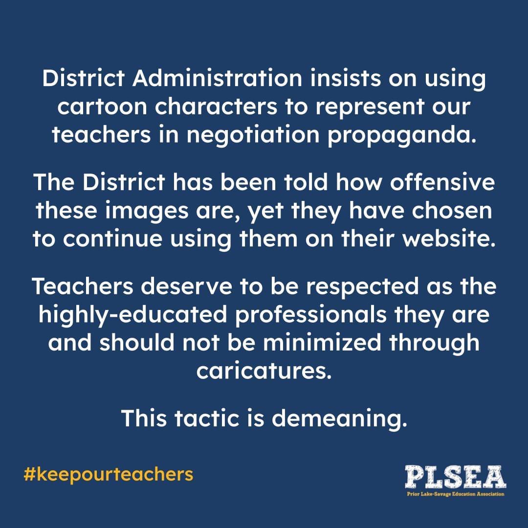 PLSEA719's tweet photo. Demeaning @SupePLSAS @EducationMN @DeniseSpecht @PLAmerican https://t.co/RSpeRiQgaW