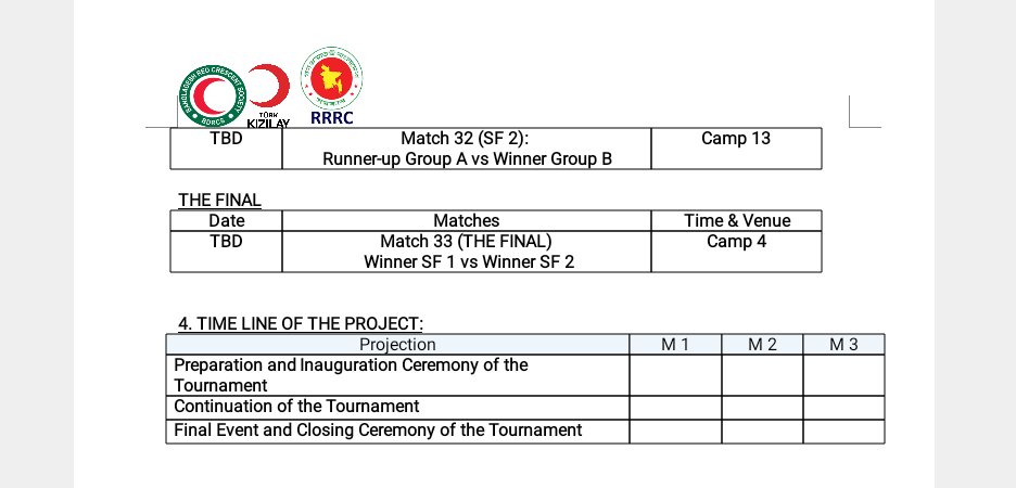 RoMujif's tweet photo. Exciting times ahead in the Rohingya Football League 23/24! 🏆⚽️ Check out the attached pictures for the upcoming matches. Sending all the best vibes to our Shabe Bazaar team—let's bring that trophy home! #RohingyaFootball #ShabeBazaar #TrophyHome https://t.co/mTwcVYfIMv