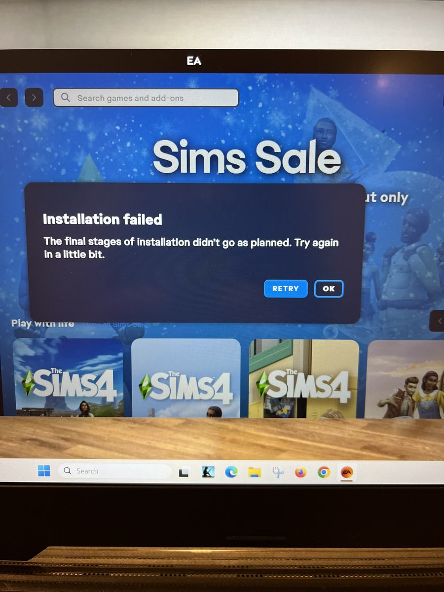 AmeriWify's tweet image. #Sims4 #eagames #installationerror  Please help!