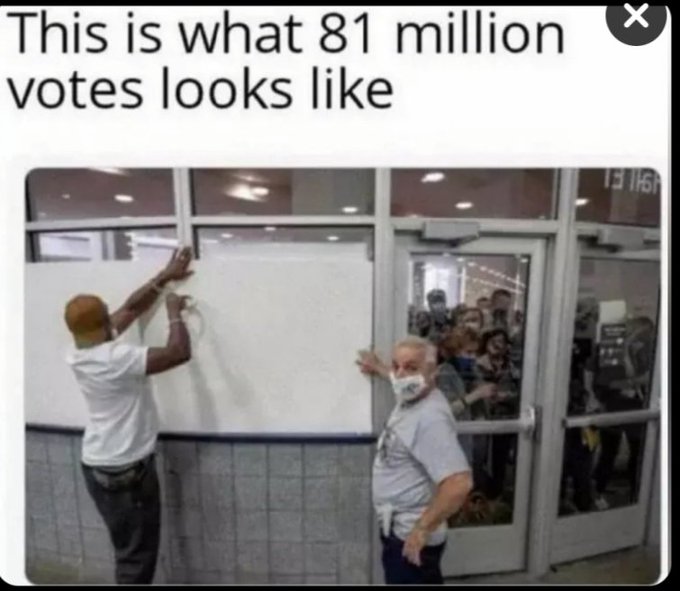12he3's tweet photo. If we don't have our America First volunteers counting and running election offices this is what happens ⬇️

Poll watchers get shoved outside. 

⭐️VOLUNTEER IN your election office. Insist on being a counter. Expose cheats. Be a mole, wear purple hair, sue for the job if you must https://t.co/79a1qZnm6l