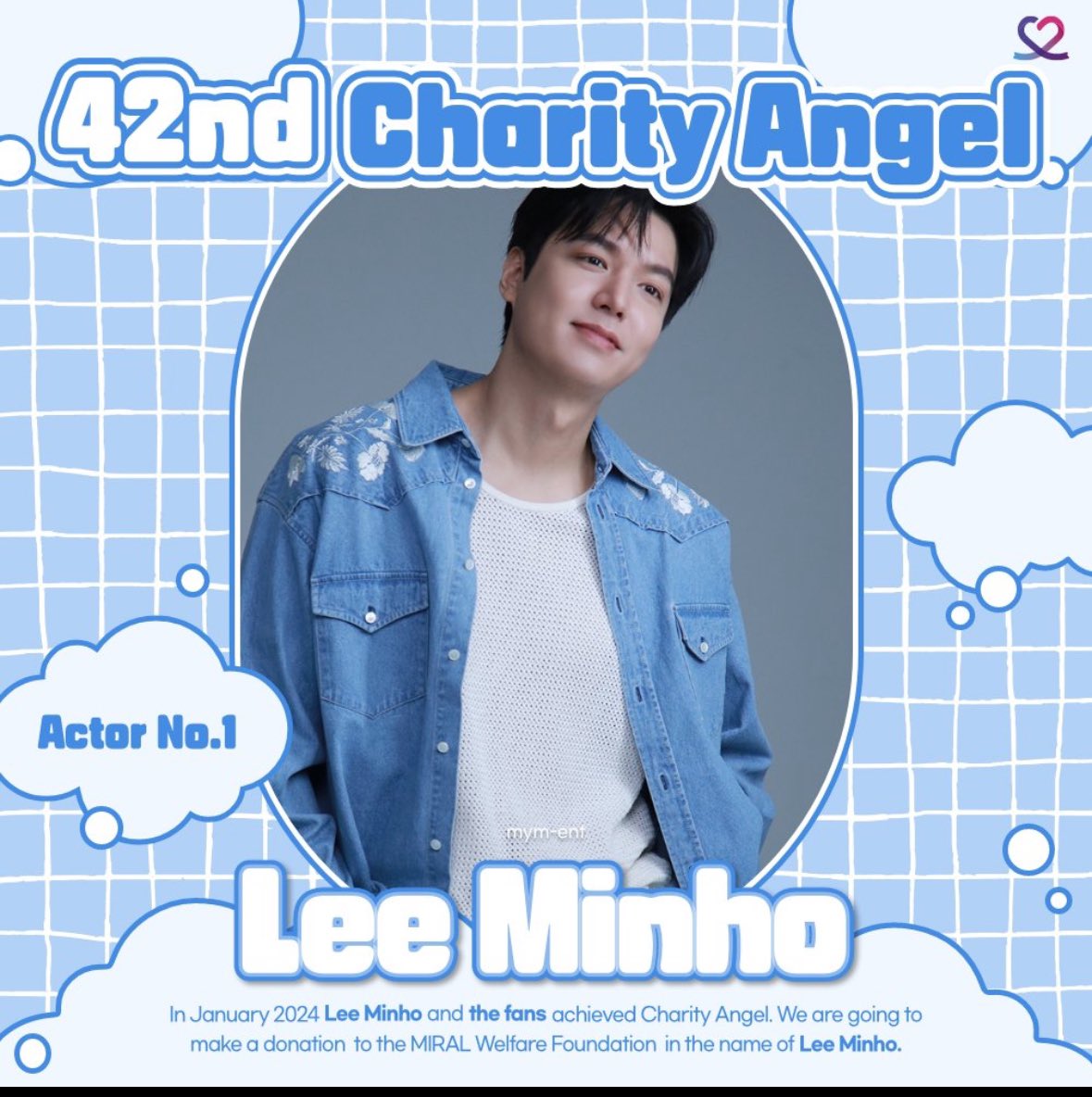 🎉Congratulations #LeeMinHo for becoming #CHOEAEDOL_Celeb's 42nd #CharityAngel😇 🫶
Well done Minoz👏👏