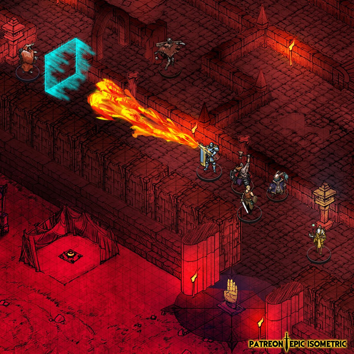 epicisometric's tweet photo. Inside a diabolical maze dungeon, from the epic isometric patreon. 
#dnd #lotr #dungeonsanddragons #lordoftherings #ttrpg #tabletop #ttrpgcommunity #TTRPGs #rpg #roll20 #battlemap #battletokens #icons #tokens #gamepieces #conceptart #concept #design #pencil #pencilart https://t.co/VA5p3Ewlob