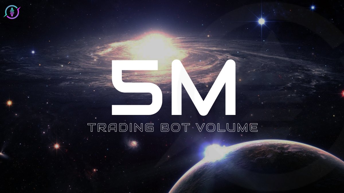 We just crossed 5 million $ in total trading volume. This amazing milestone cant be achieved without our bot users. Thank you guys for believing in us and supporting #solareum bot $sol $solar $eth #solana $bonk #bonkbot.