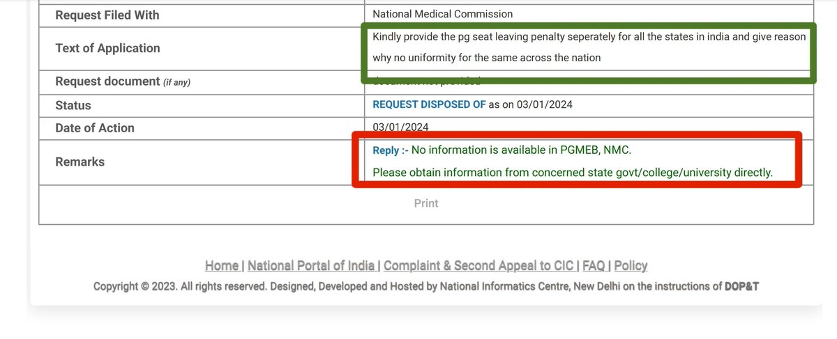jade07770's tweet photo. @DrSanjay277 Such huge seat leaving penalty in some states and no one cares #nmcindia #imaindia #neetpg https://t.co/pdmugRumlq