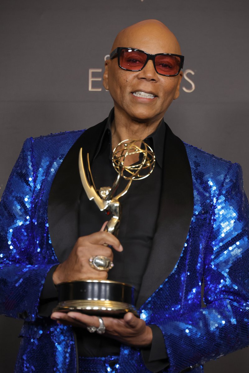 Category Is: Outstanding Host for a Reality or Competition Program! 🏆✨💙 

Condrags are in order for Mama @RuPaul’s herstoric win! 🤩🫶 #DragRace #Emmys (📸: @GettyImages)